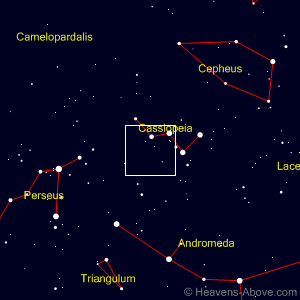 Finder chart showing Comet Lovejoy's position on March 8, 2015. Courtesy of Heavens-Above.com